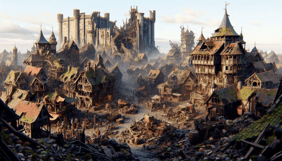 Ruined town